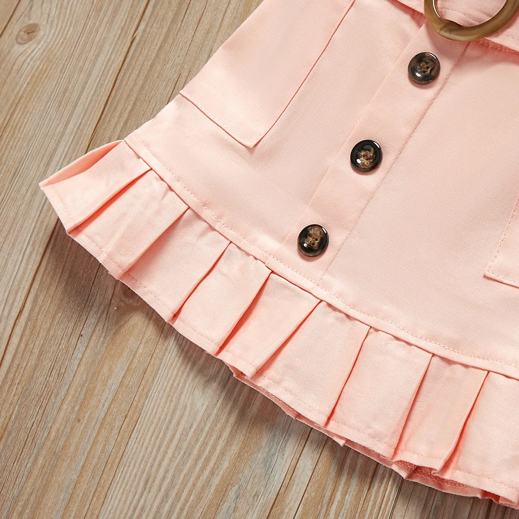3 Stück Kleinkinder Mädchen Plissiert Lässig Kostümrock rosa big image 1