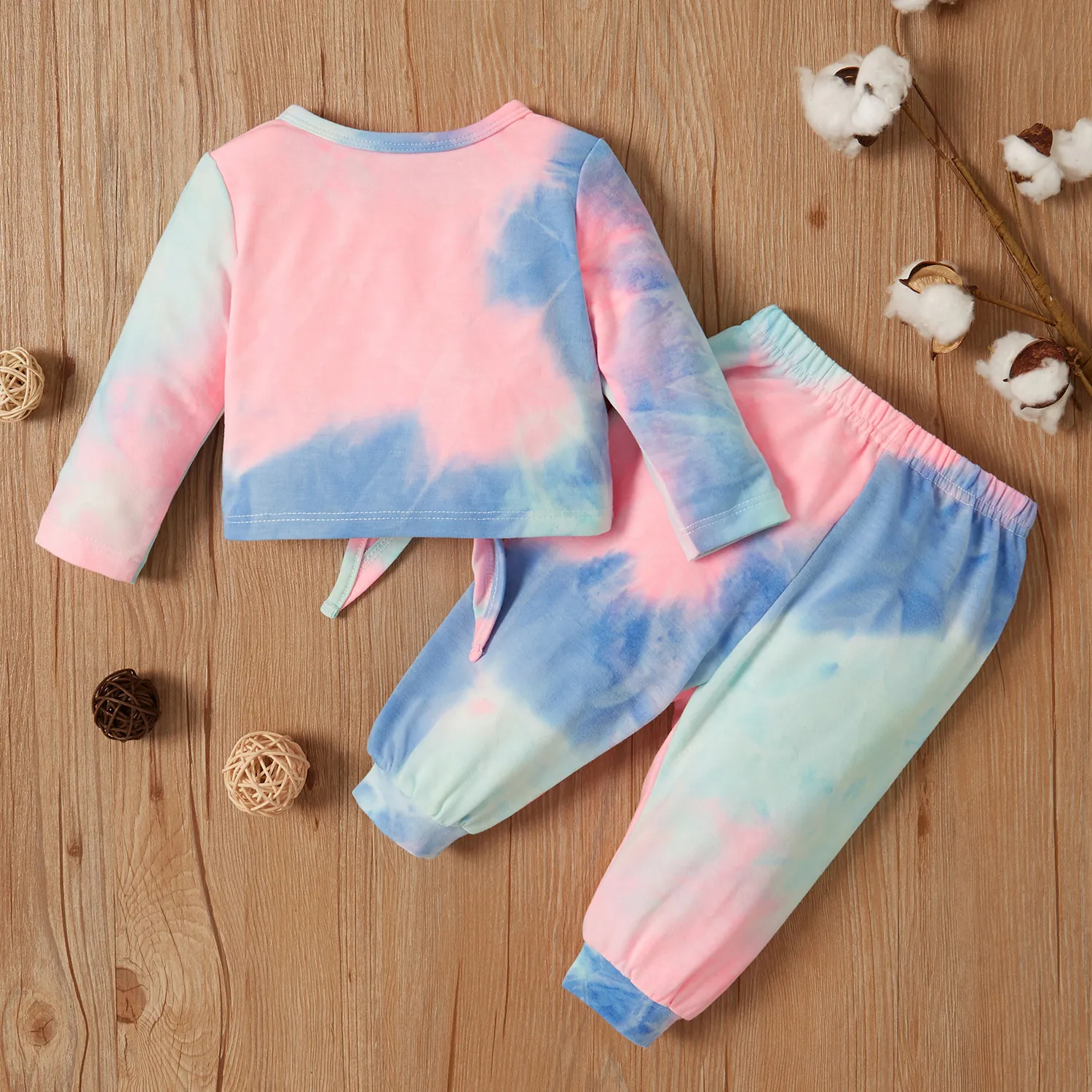 Baby Unisex Tie Dye Sets Blue image 6