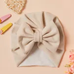Baby Solid Bowknot Hat Beige
