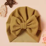 Baby Solid Bowknot Hat Gold