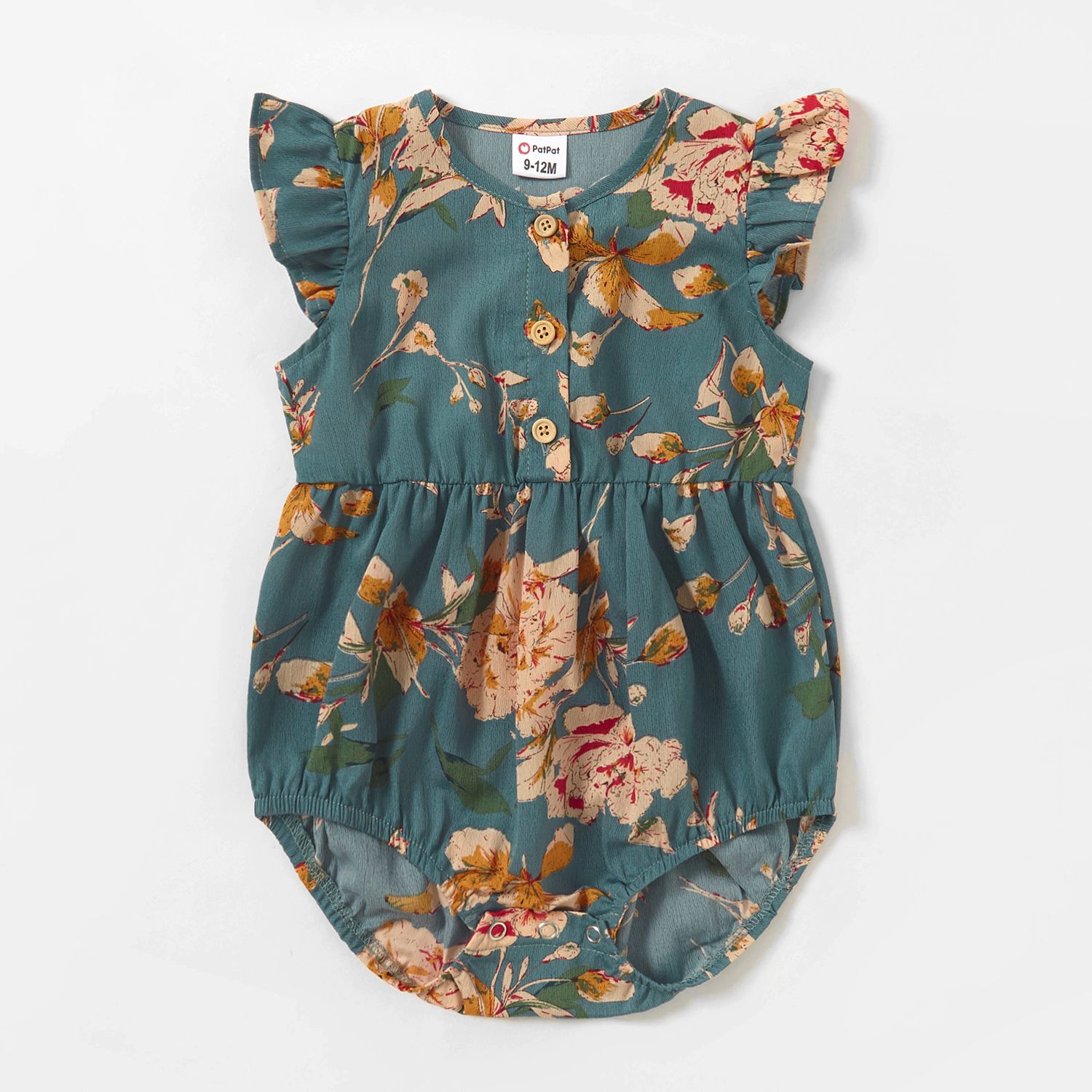 

Floral Print Matching Vintage Midi Dresses