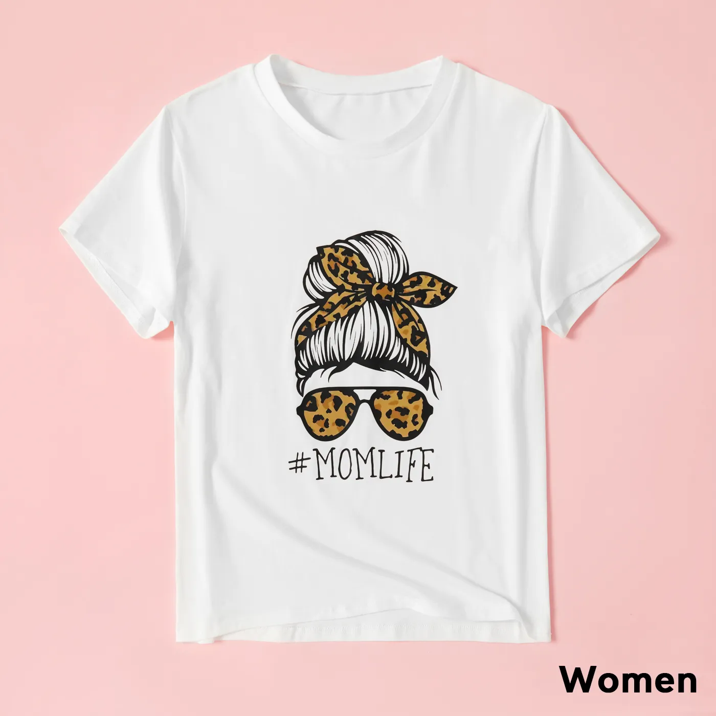 Letter Print Short Sleeve T-shirts for Mommy and Me  image 2