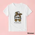 Letter Print Short Sleeve T-shirts for Mommy and Me  image 2