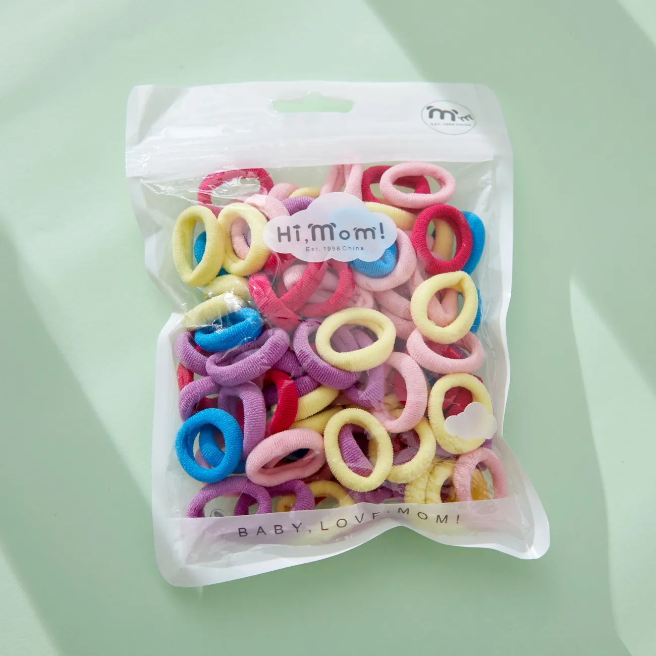 Pack de 100 bonitas cintas para el pelo para niña Multicolor big image 1