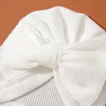 chapéu de waffle de decoração de arco sólido para bebê  image 5