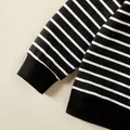 Toddler Boy Excavator Embroidered Stripe/Solid Pullover Sweatshirt  image 5