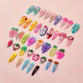 25-pcs Cute Candy Color Cartoon Design Hair Clips for Girls  image 3