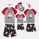 Christmas Santa and Letter Print Family Matching Short-sleeve Pajamas Sets (Flame Resistant)  image 4