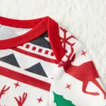 Christmas All Over Reindeer Print Family Matching Long-sleeve Pajamas Sets (Flame Resistant)  image 6
