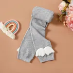 100% Cotton 3D Angel Wings Appliques Baby Ankle-length Ribbed Leggings  image 5