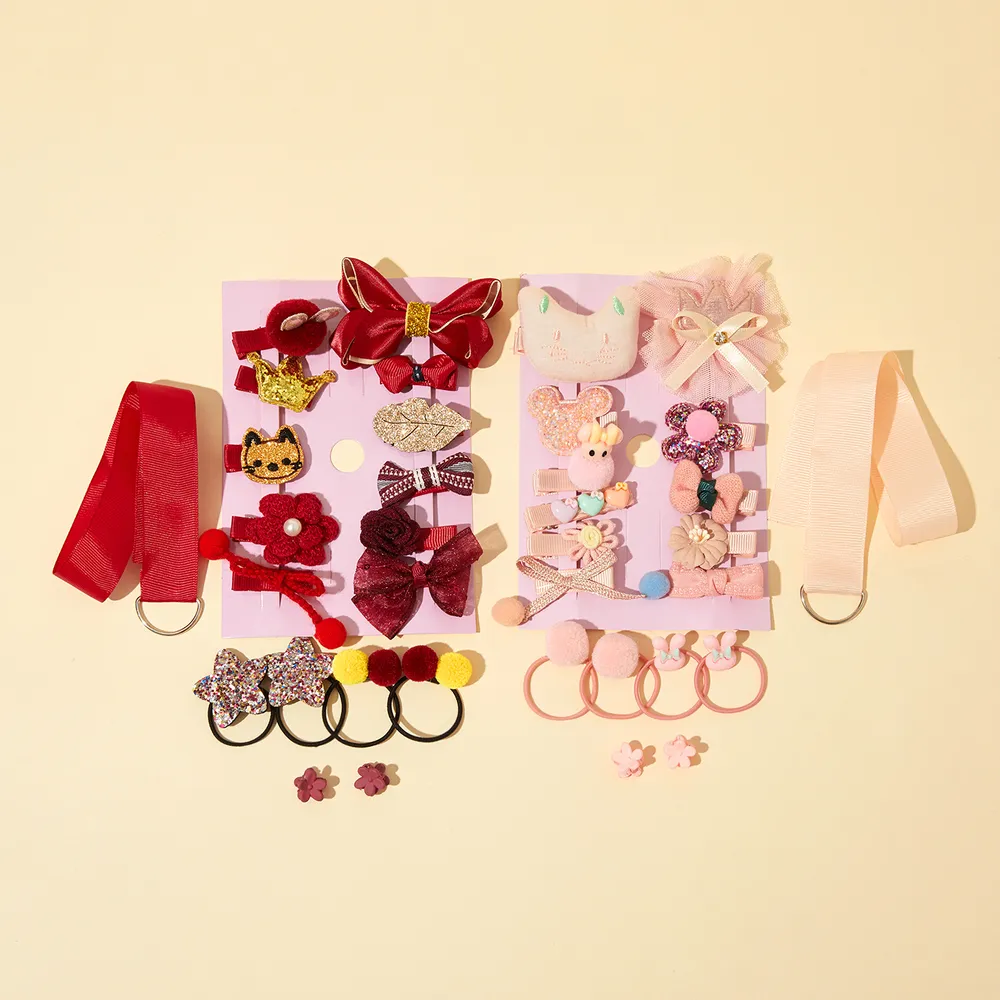 Ensembles d'accessoires pour cheveux multi-styles 18 pièces/ensemble pour filles (le sens d'ouverture du clip est aléatoire) big image 4