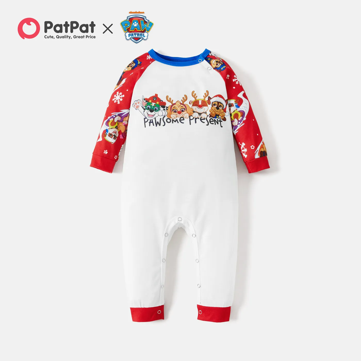 PAW Patrol Big Graphic Christmas Family Matching Pajamas Sets(Flame Resistant) Multi-color big image 1