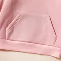 Kid Boy/Kid Girl Fleece Lined Solid Pocket Design Hoodie Sweatshirt  image 4