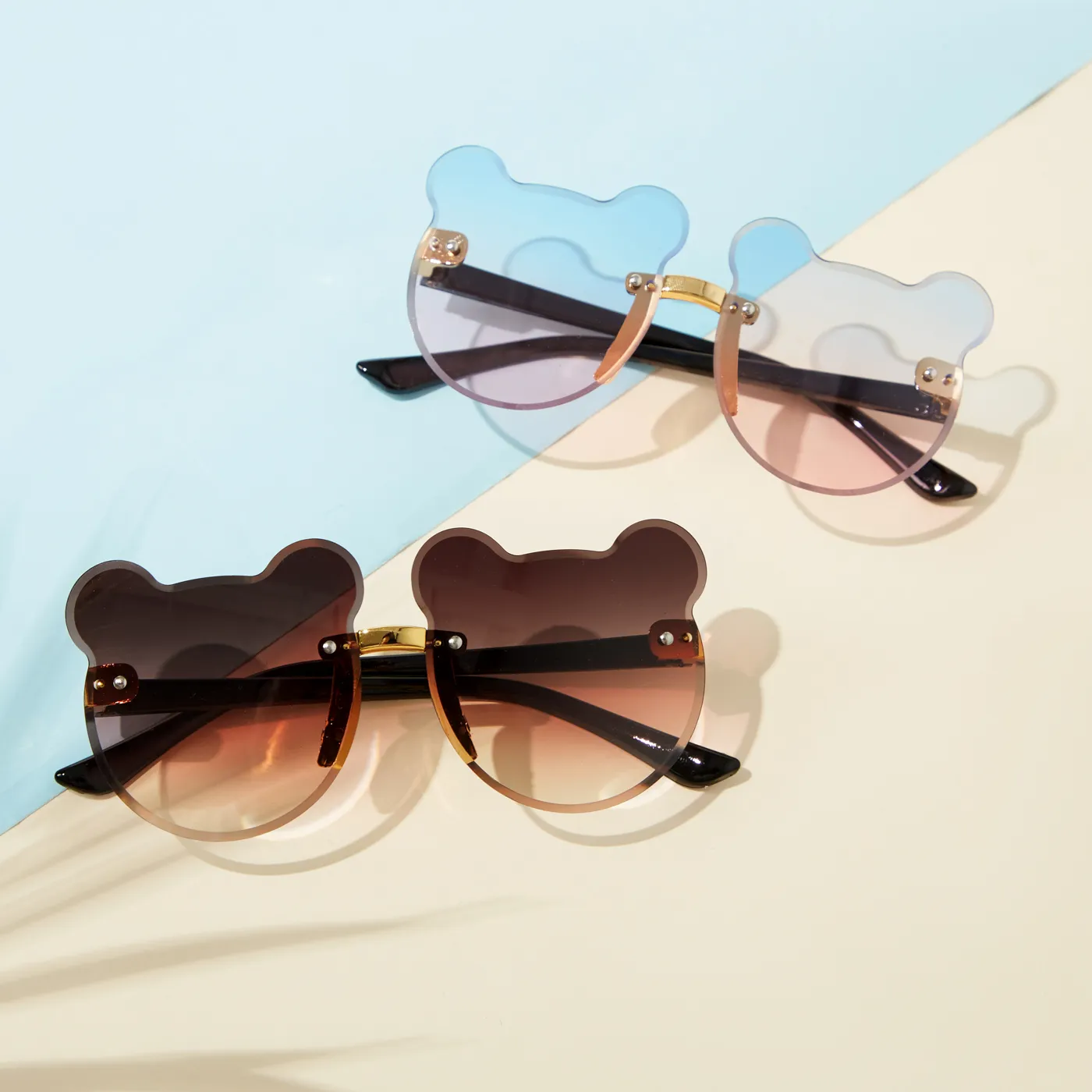 Baby / Toddler / Kid Cartoon Cat Ears Rimless Decorative Glasses (With Glasses Case)
