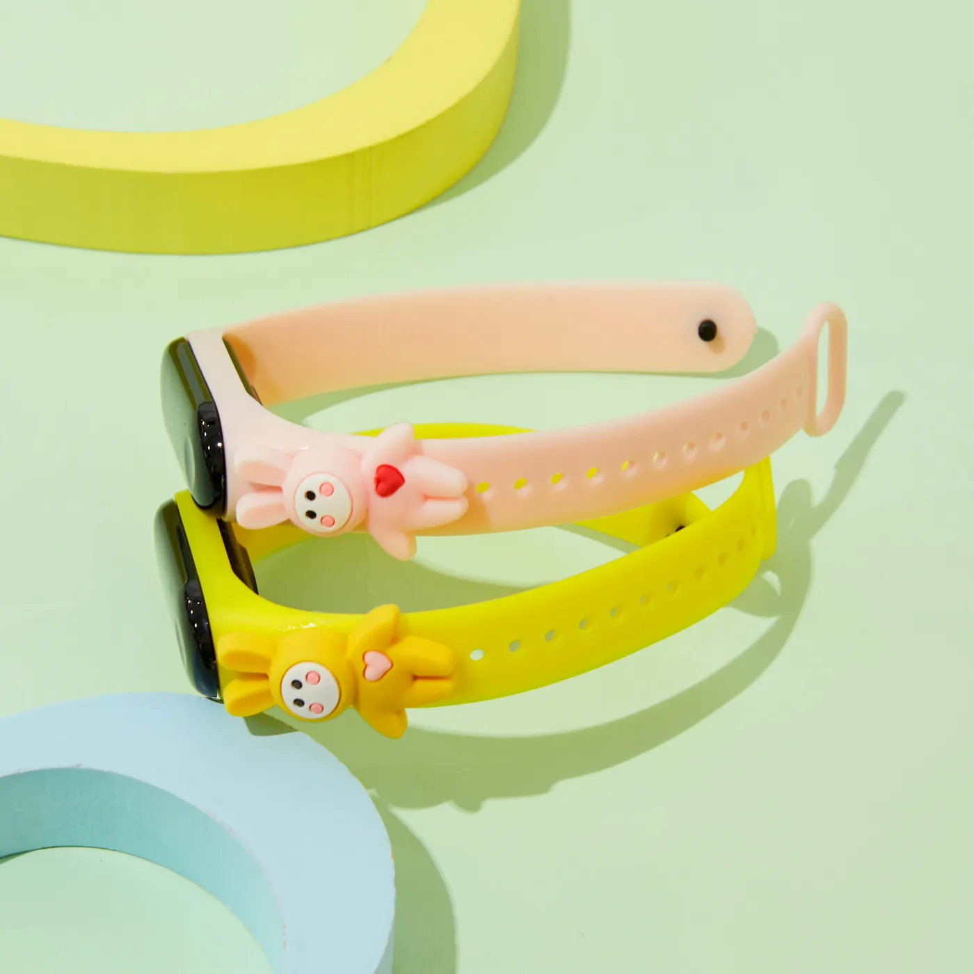 Toddler Cartoon Touch Screen LED Digital Smart Wrist Watches Bracelet (With packing box) Pink image 4