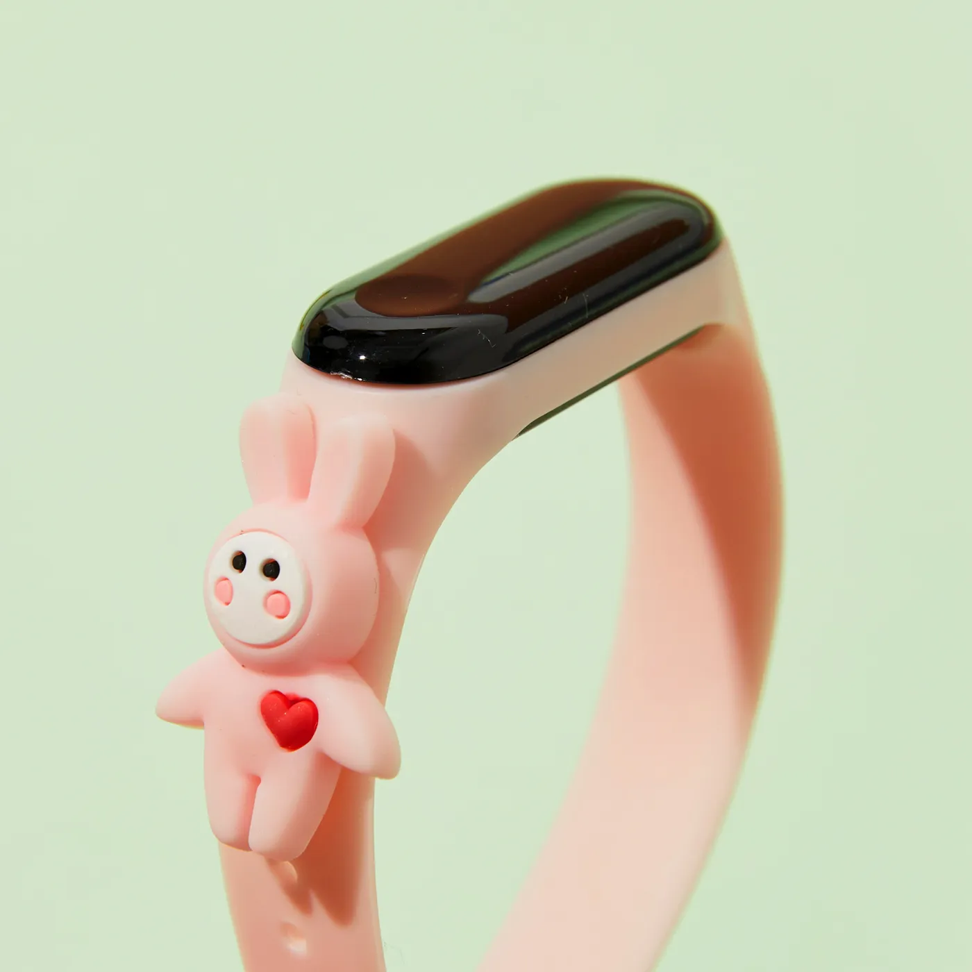 Toddler Cartoon Touch Screen LED Digital Smart Wrist Watches Bracelet (With packing box) Pink image 2