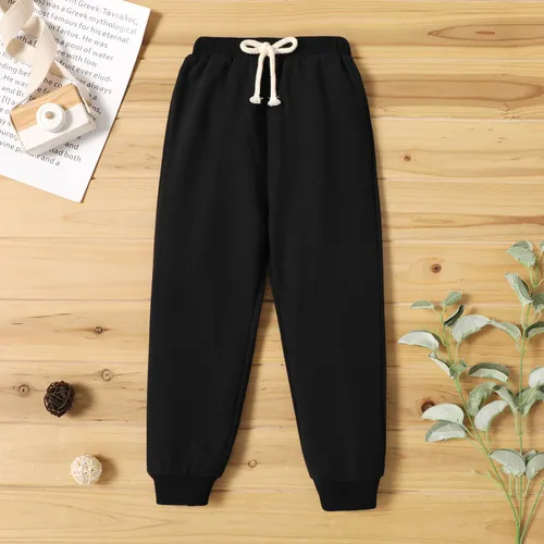 Toddler Boy Solid Color Casual Joggers Pants Sporty Sweatpants for Spring and Autumn