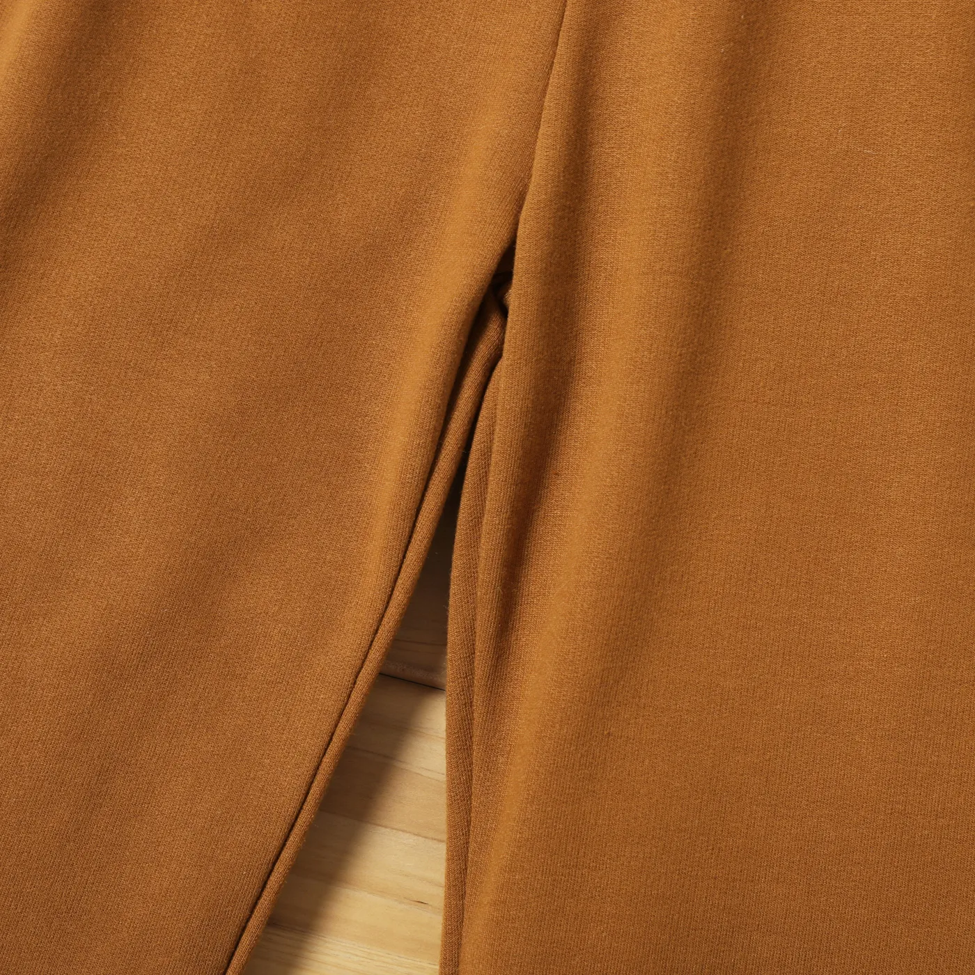 Toddler Boy Solid Color Casual Joggers Pants Sporty Sweatpants for Spring and Autumn Khaki image 5