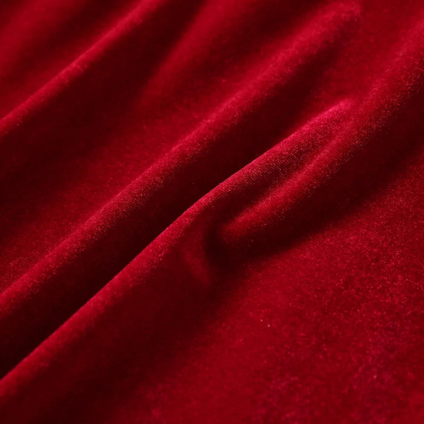 Criança Menina Cor sólida Vestidos Borgonha image 4
