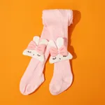 Baby / Toddler / Kid Cartoon Rabbit Decor Solid Color Pantyhose Tights Pink image 6