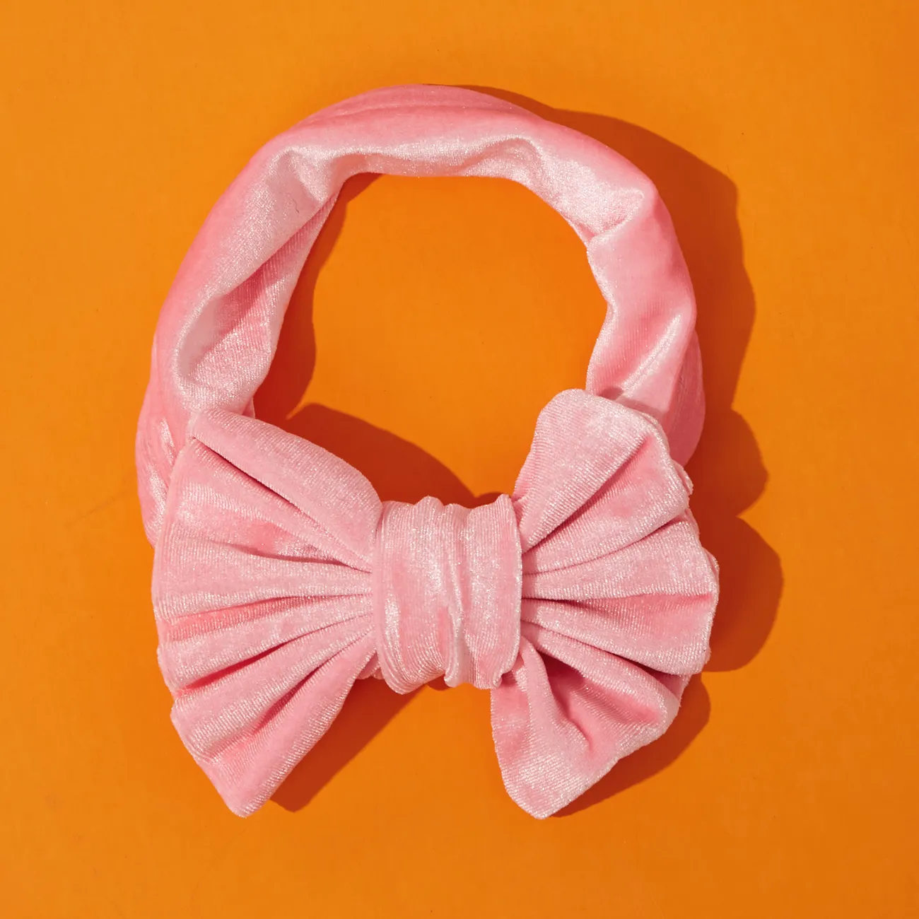 Solid Color Bowknot Headbands for Girls  big image 1