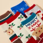 5-pack Christmas Baby / Toddler Winter Thick Terry Non-slip Socks Multi-color