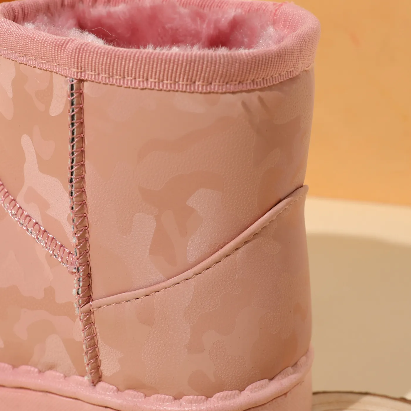 Toddler / Kid Solid Color Print Fleece-lining Boots  image 5