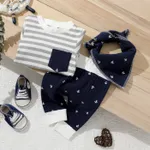 3pcs Baby 95% Cotton Long-sleeve Striped Pullover Set  image 6