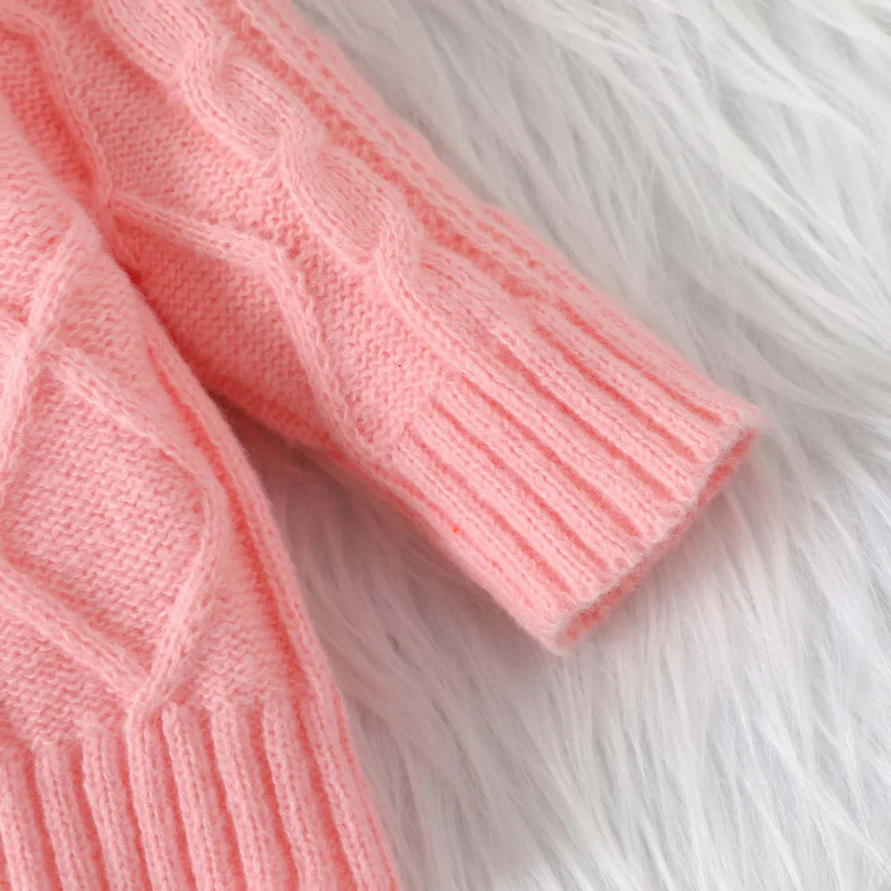Baby Unisex Basics Langärmelig Pullover rosa big image 1