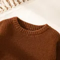 Baby Solid Long-sleeve Knitted Sweater Pullover  image 3