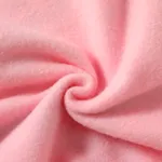 Kid Girl Unicorn Print Fleece Lined Pink Pullover Sweatshirt  image 4