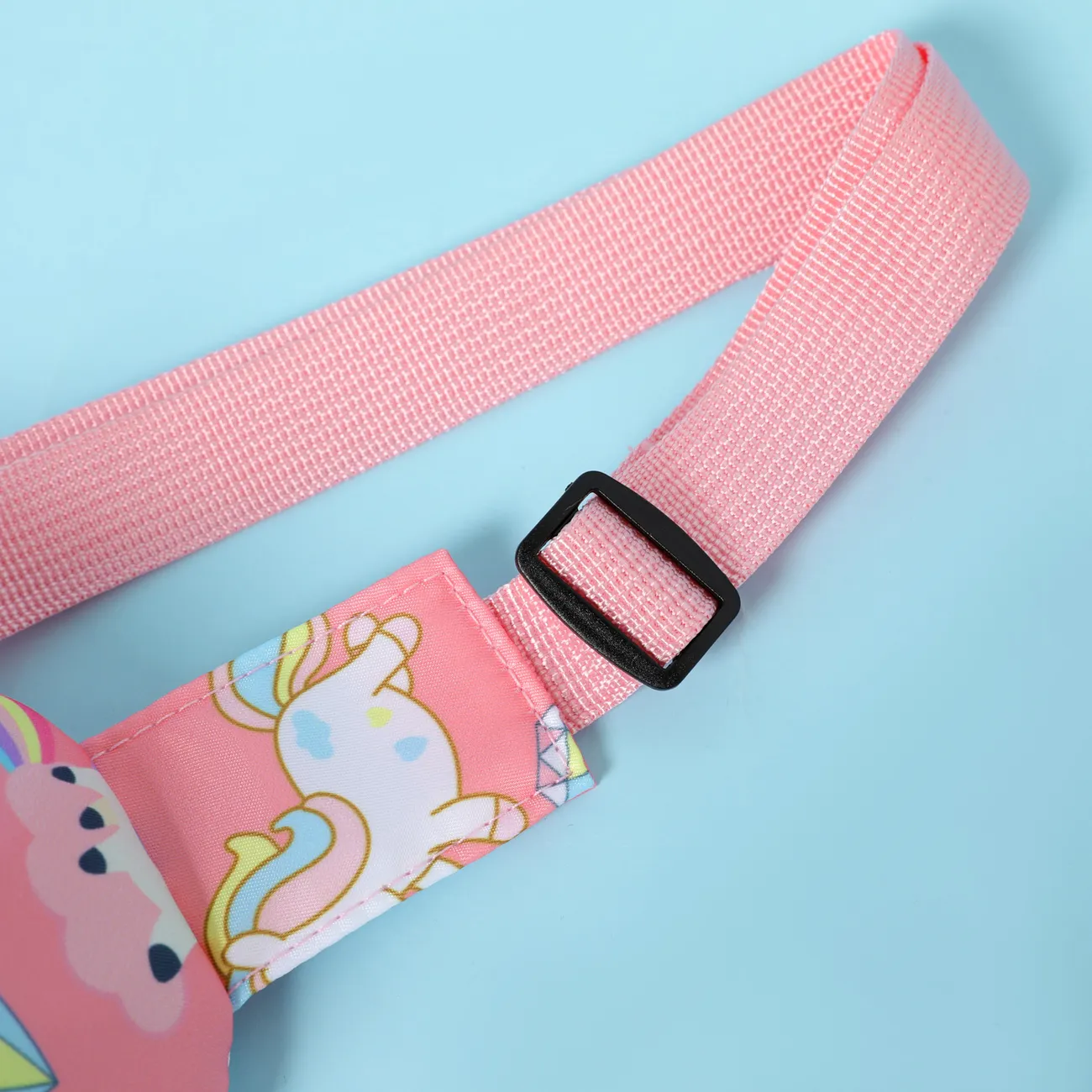 Toddler / Kid Unicorn Dinosaur Pattern Chest Bag Sling Bag Pink big image 1