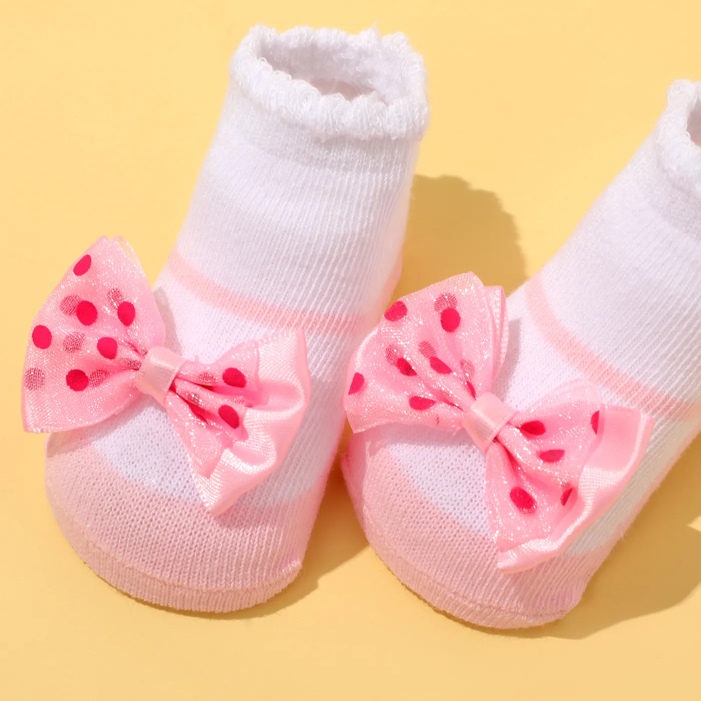 2-pack Baby Bowknot Decor Socks  image 2