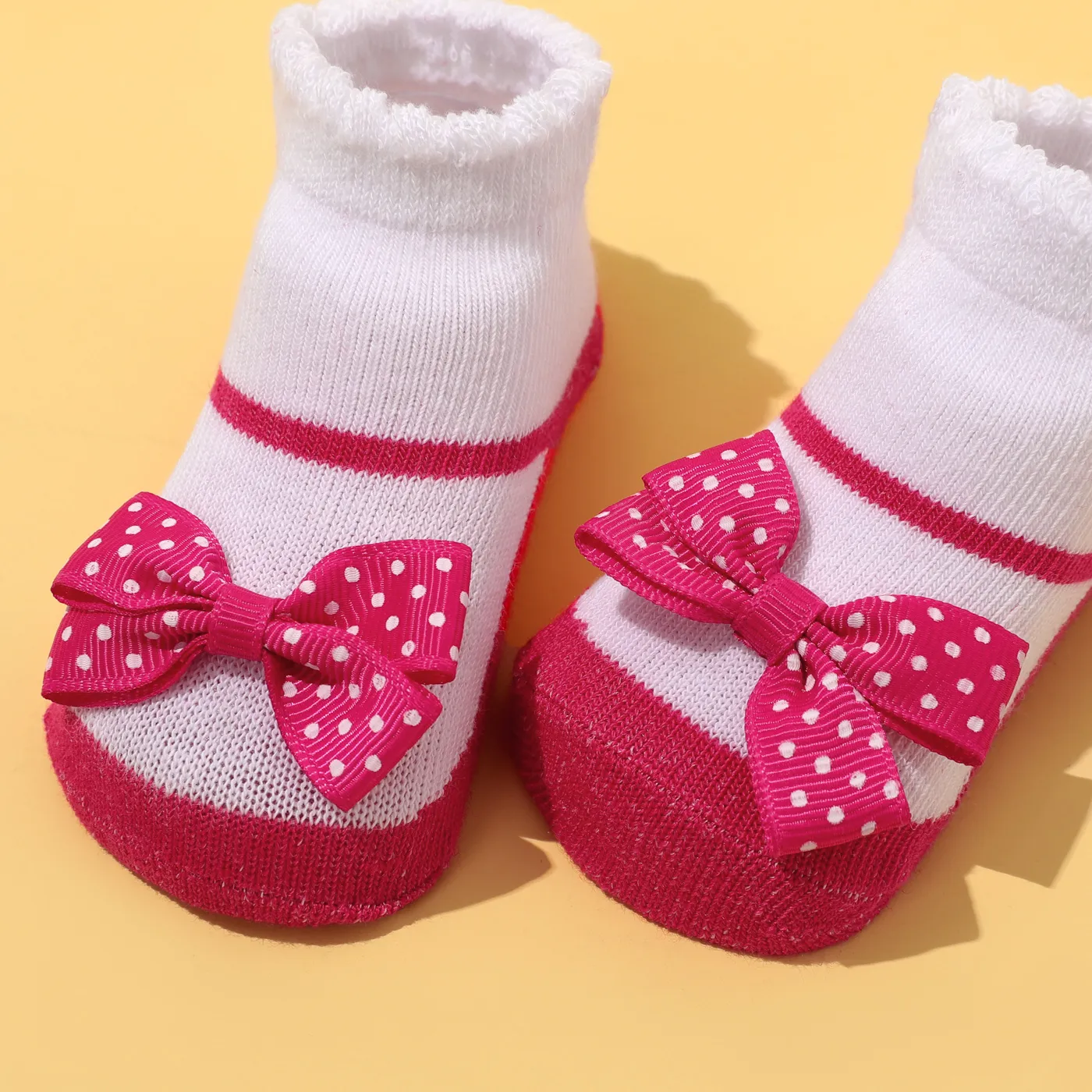 2-pack Baby Bowknot Decor Socks  image 5