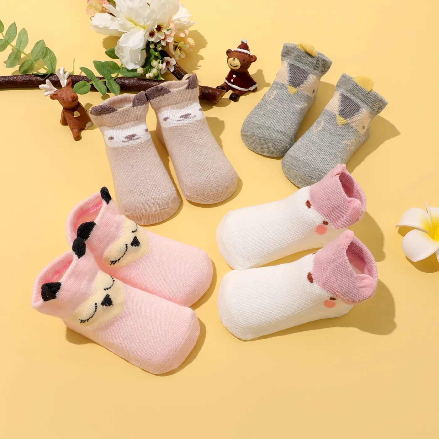 2-pack Baby Adorable Cartoon Socks  image 5