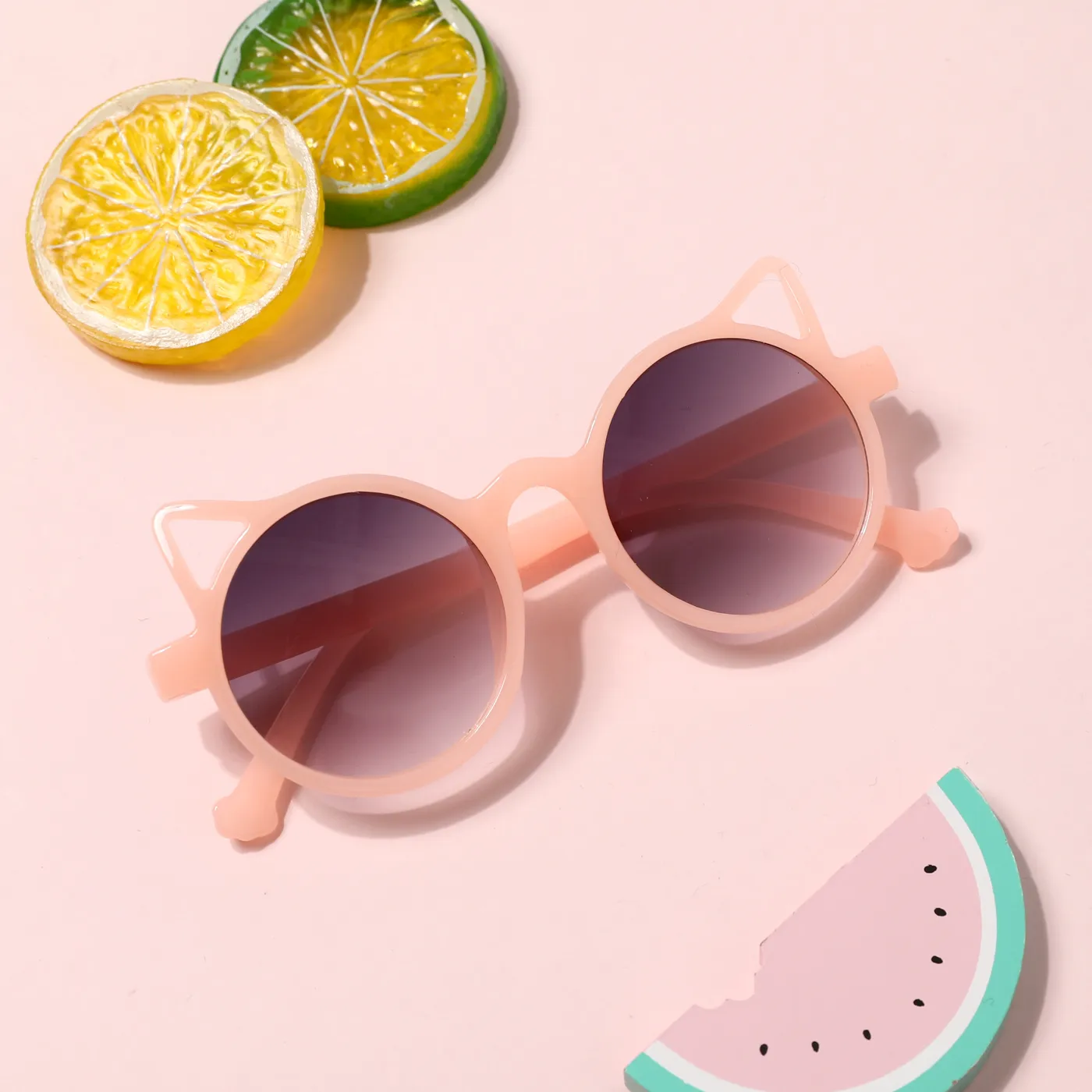 Gafas decorativas con orejas de gato de dibujos animados para niños (color de caja de gafas al azar)  image 3