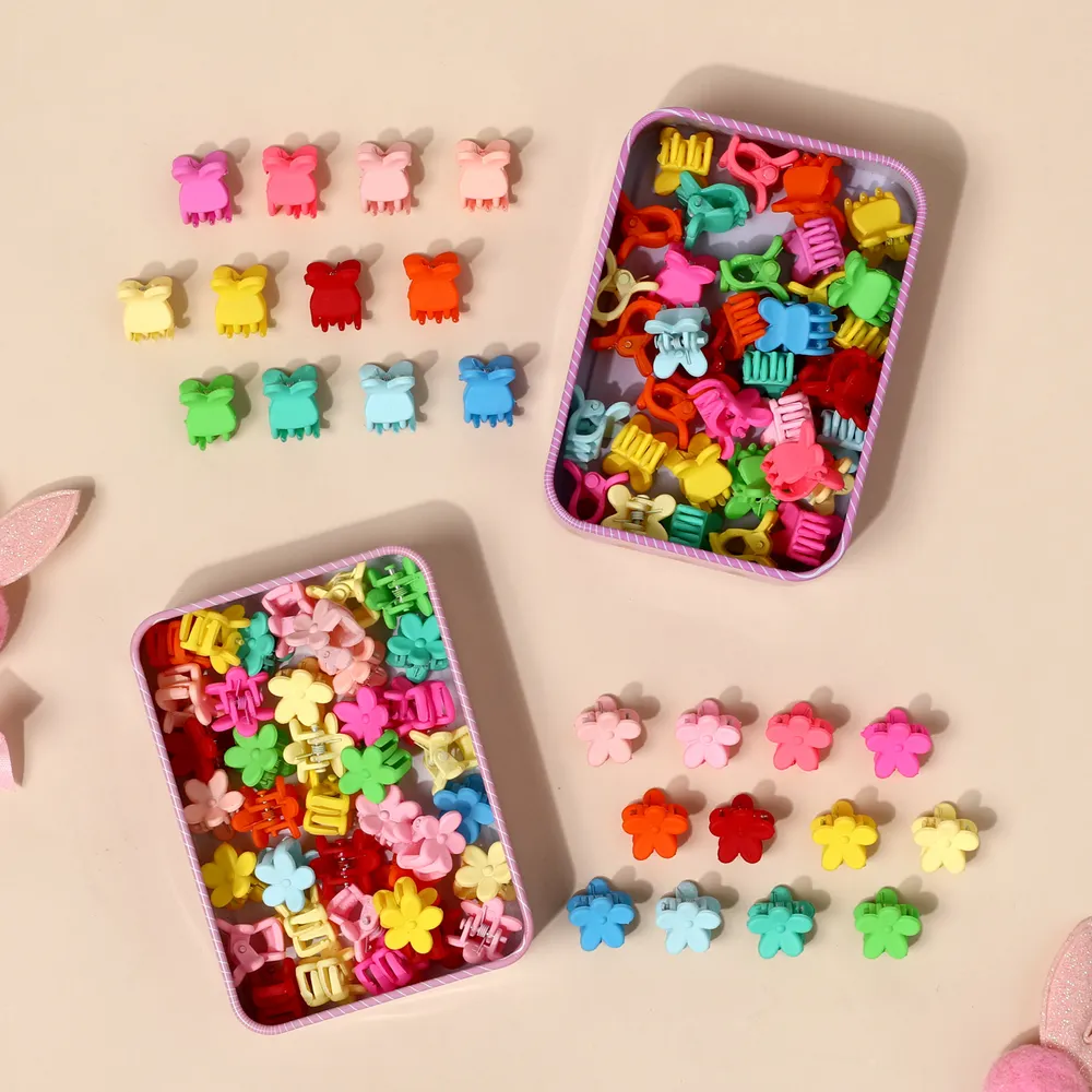 50-pack Multicolor Hair Bangs Mini Hair Claw Hair Accessories for Girls big image 2