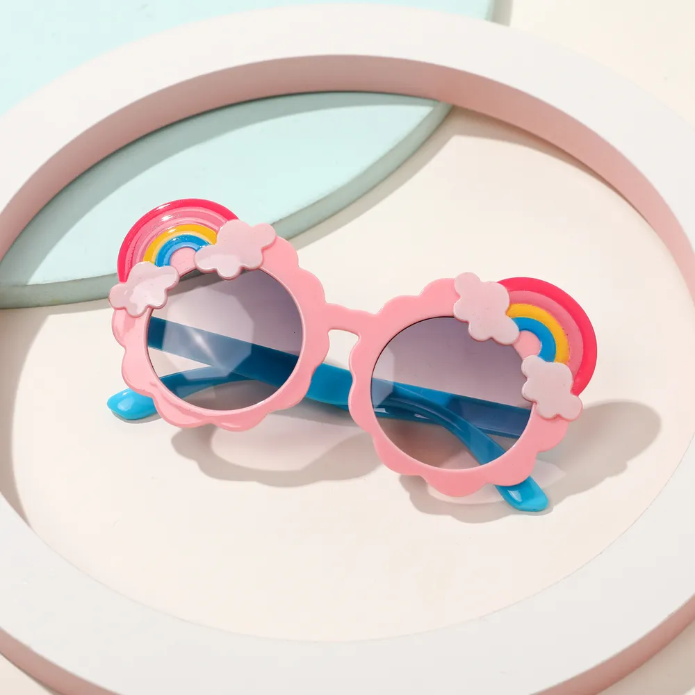 Kids Cartoon Rainbow Glasses Decorative Glasses (With Glasses Case)  big image 4