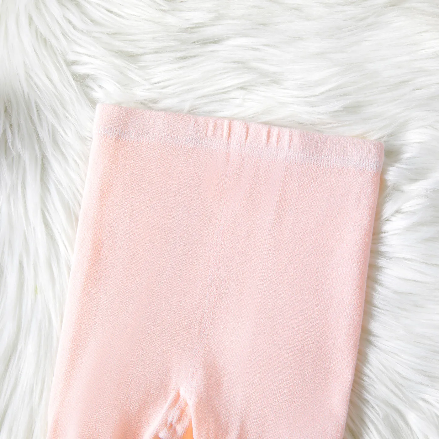 Kid Girl 100% Cotton Carrot Embroidered Knit Footie Leggings  image 2