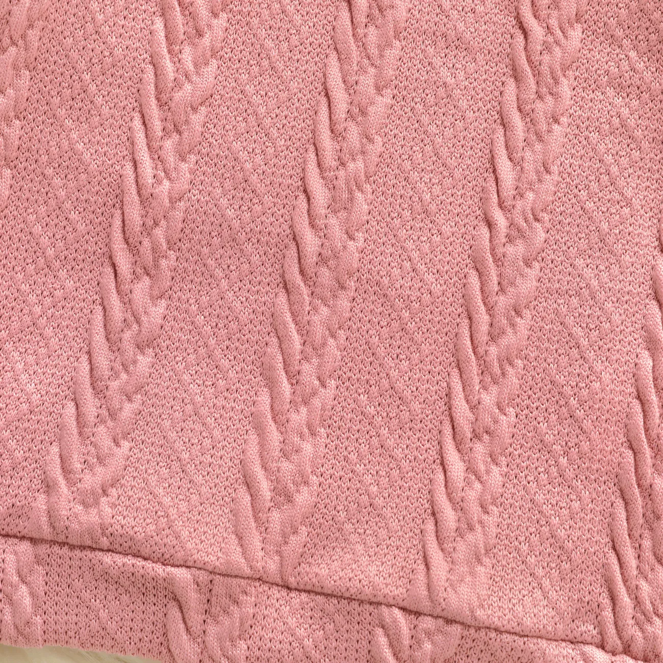 Kleinkinder Mädchen Stehkragen Lässig Kleider rosa big image 1