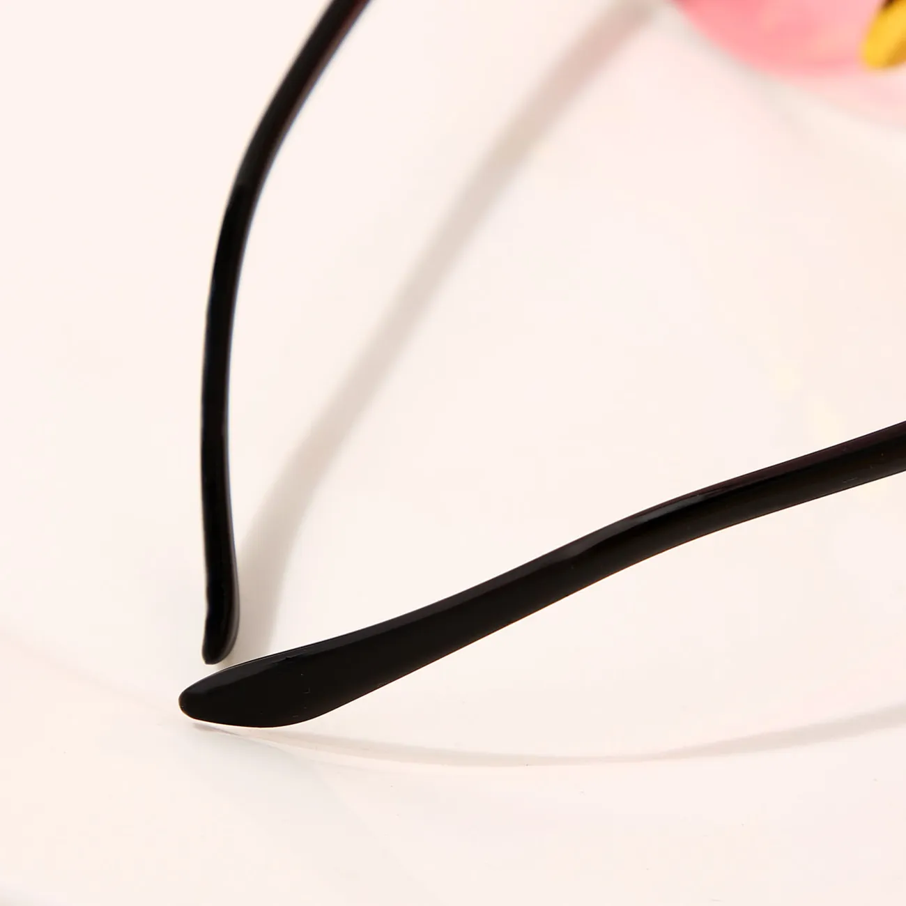 Bebé / niño pequeño / niño de dibujos animados orejas de gato gafas decorativas sin montura (con estuche de gafas) Amarillo big image 1