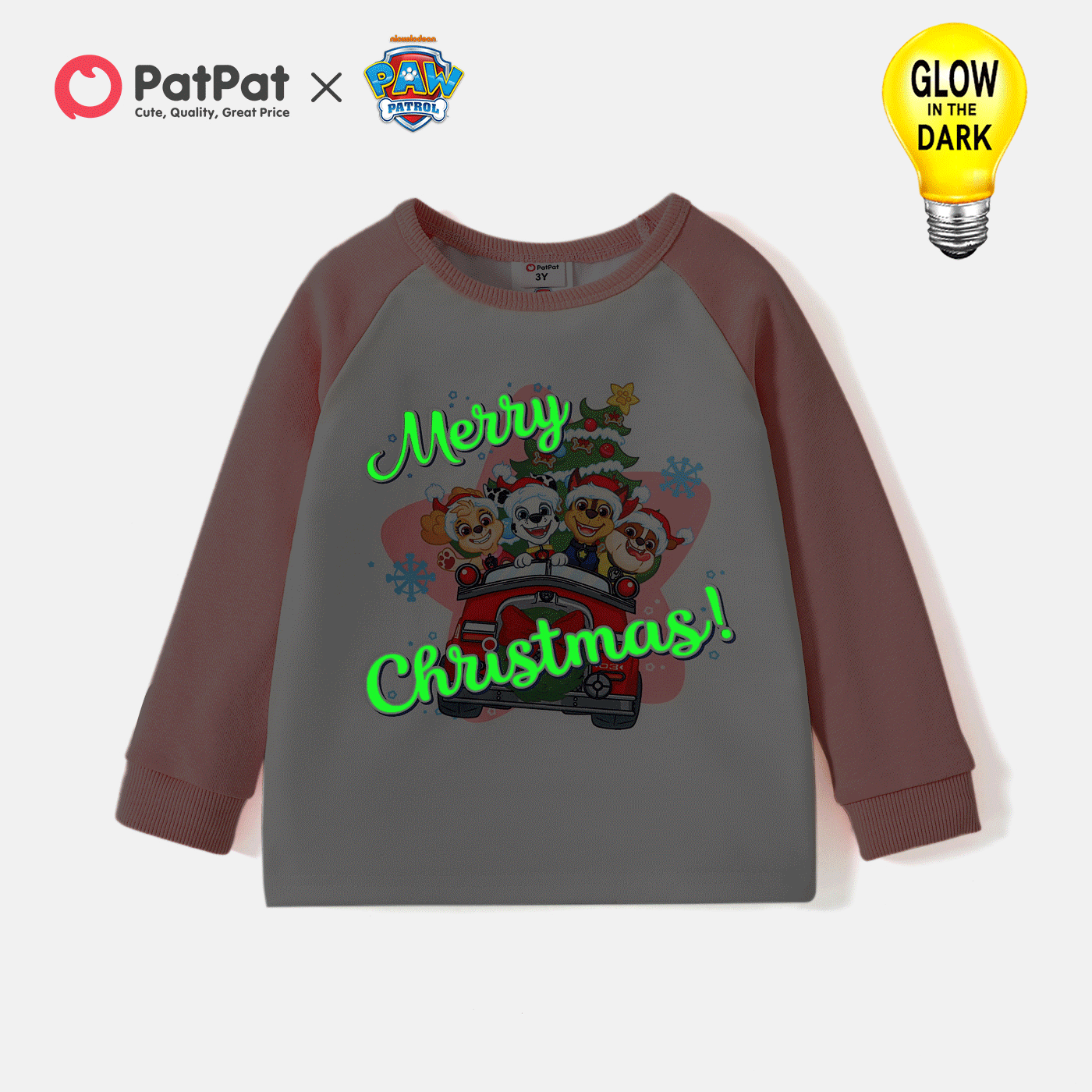 PAW Patrol Toddler Boy/Girl Christmas Glow Sweatshirt