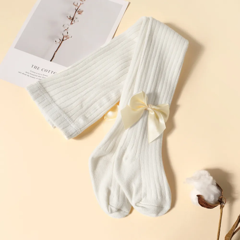 Baby / Toddler / Kid Solid Bowknot Stockings (Various colors) big image 11