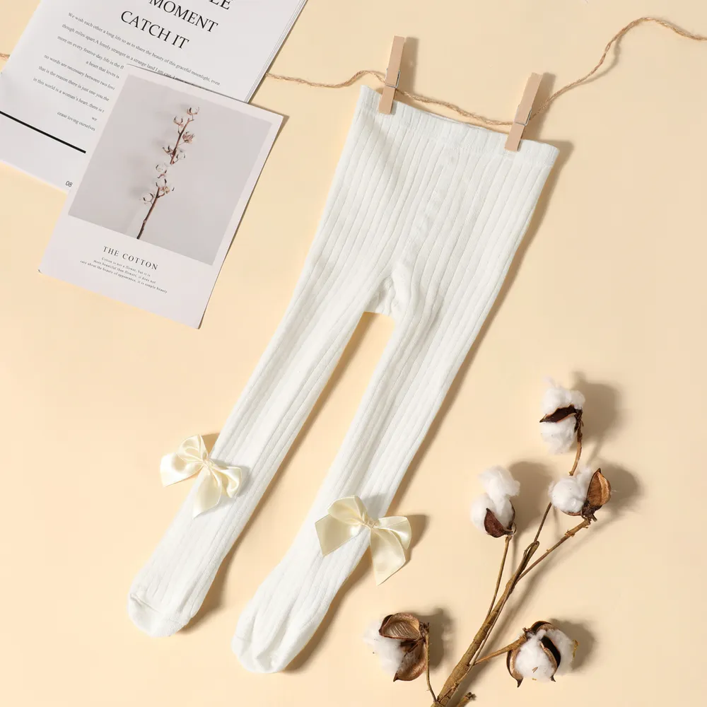Baby / Toddler / Kid Solid Bowknot Stockings (Various colors) big image 12