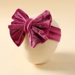 Solid Color Bowknot Headbands for Girls Purple
