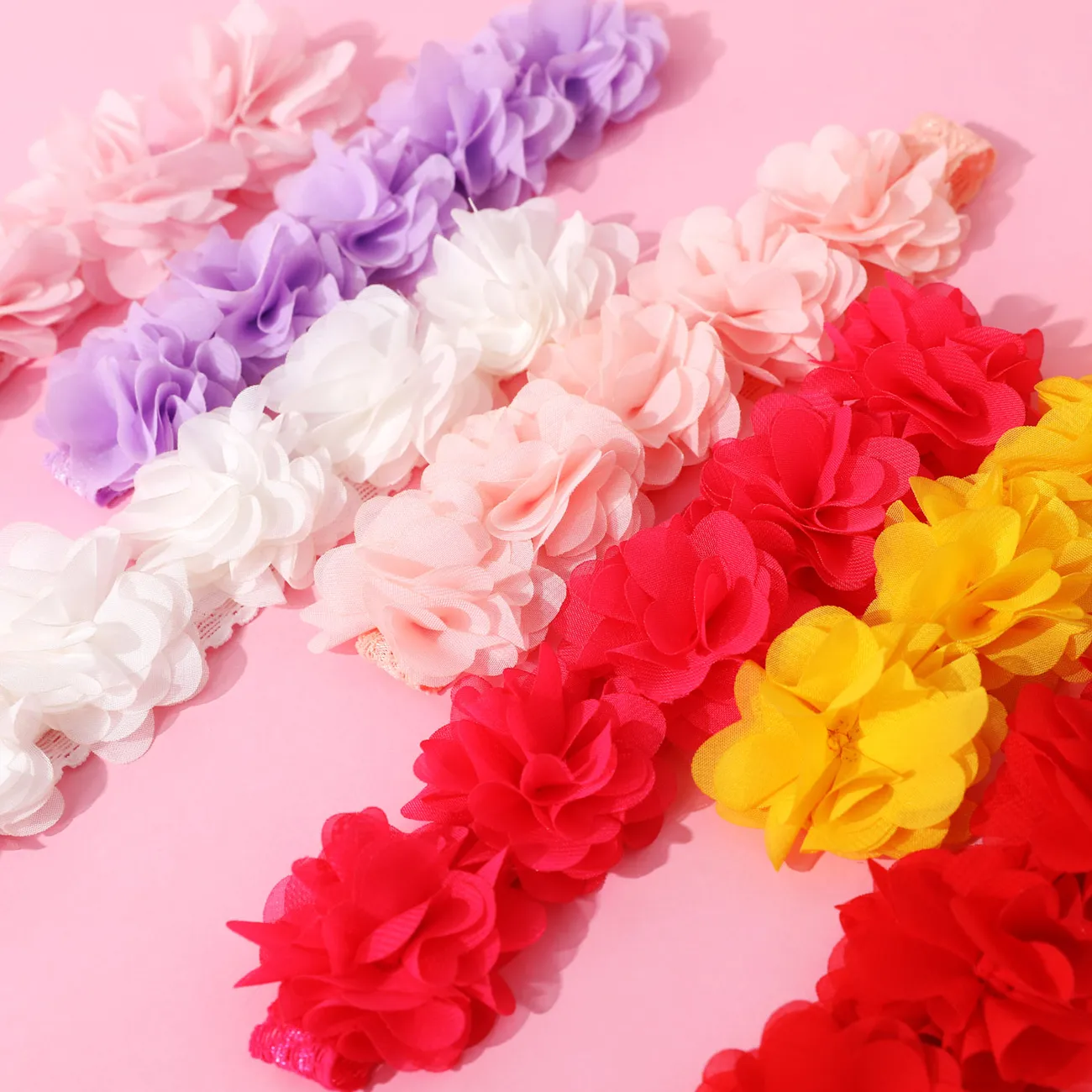 accesorios para el cabello diademas de flores para bebés / niños pequeños Blanco big image 1