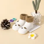 calcetines de felpa gruesos de invierno de dibujos animados para bebés / niños pequeños Blanco