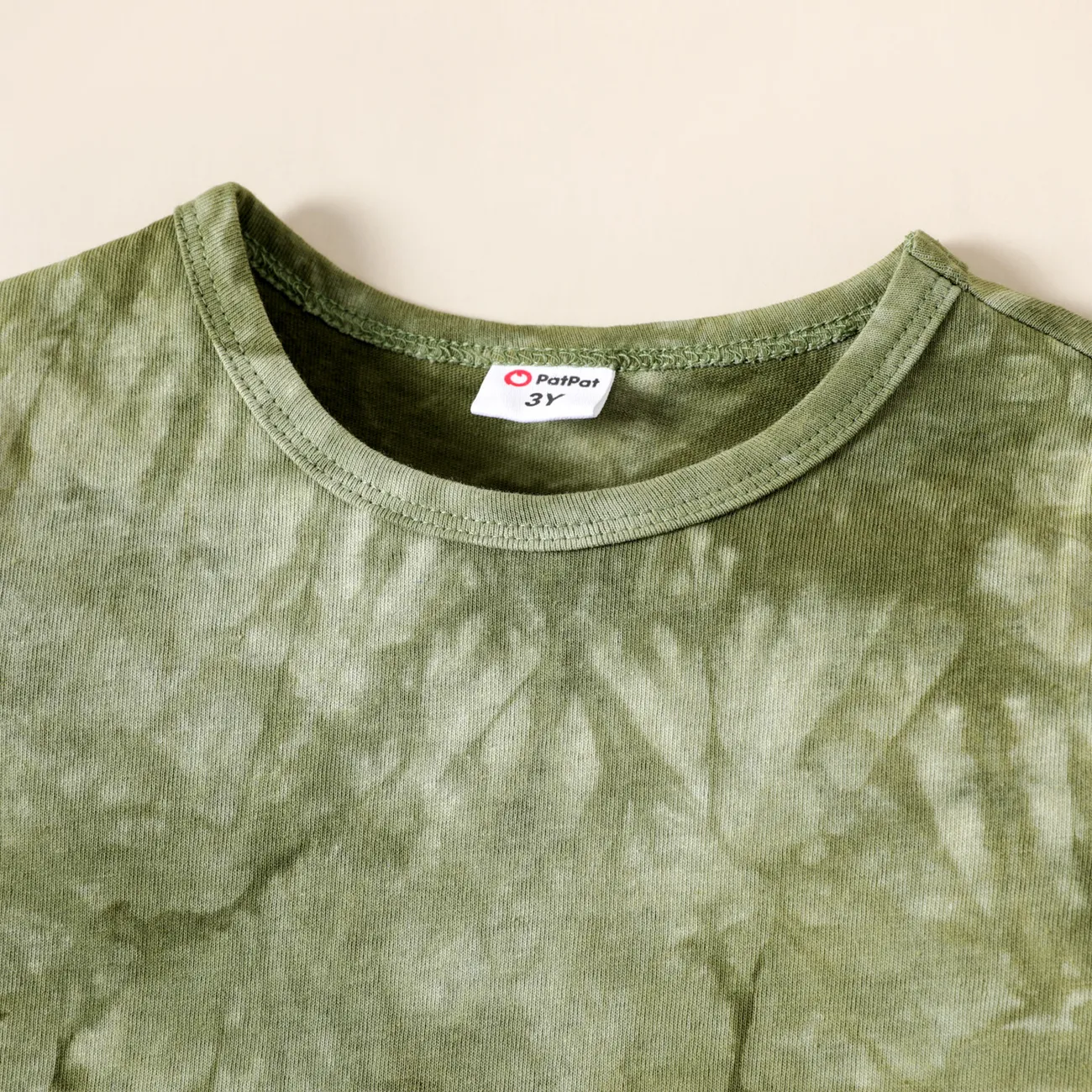 2 pièces Enfant en bas âge Garçon Décontracté ensembles de t-shirts Armée Verte big image 1