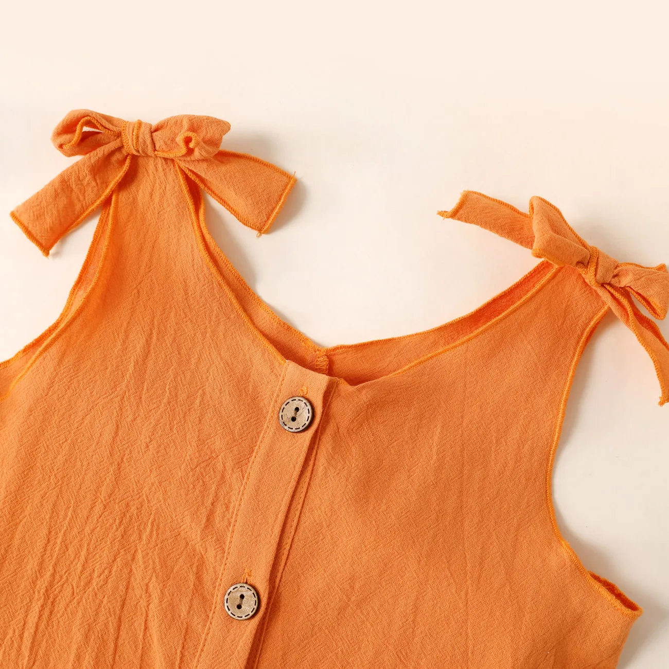 Kleinkinder Mädchen Hypertaktil Süß Baby-Overalls orange big image 1