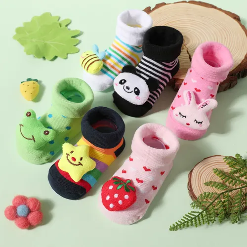 Baby Cartoon Animal Fruit Three-dimensional Socks